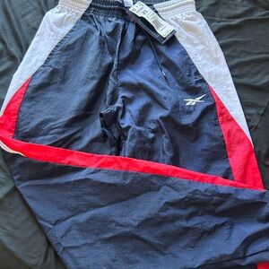 Reebok Navy and Red Athletic Pants